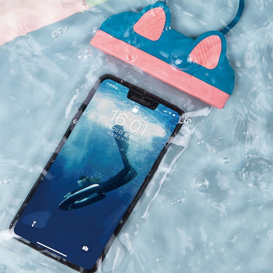 Usams US-YD010 Kitty Waterproof up to 7" Blue / Pink
