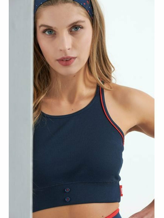 Frauen Sport-BHs Sport-BH Marineblau