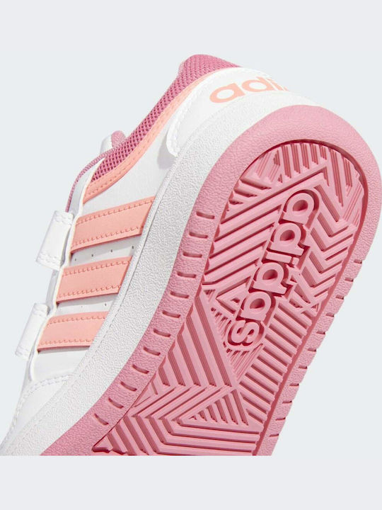 Hoops 3.0 CF Αθλητικά Παιδικά Παπούτσια Μπάσκετ με Σκρατς Cloud White / Acid Red / Rose Tone