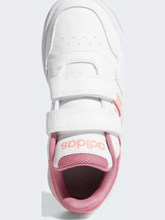 Hoops 3.0 CF Αθλητικά Παιδικά Παπούτσια Μπάσκετ με Σκρατς Cloud White / Acid Red / Rose Tone