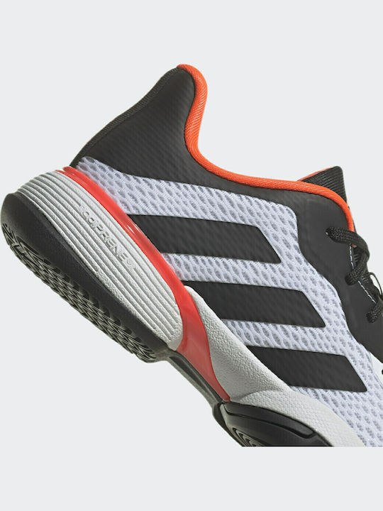 Barricade Tennis Kids Sports Shoes Tennis with Laces Cloud White / Core Black / Solar Red