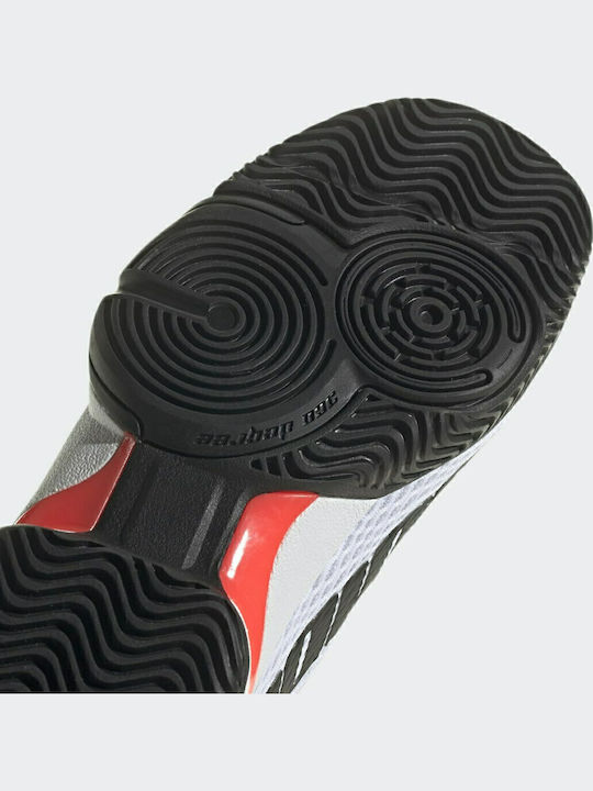 Barricade Tennis Kids Sports Shoes Tennis with Laces Cloud White / Core Black / Solar Red