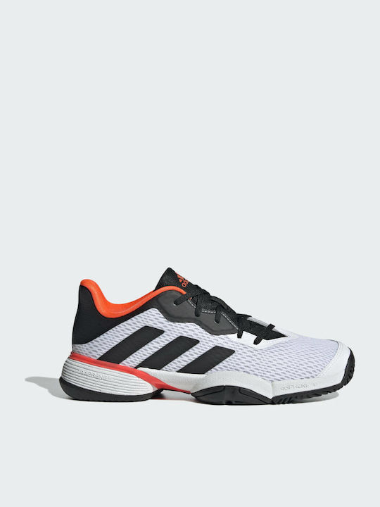 Barricade Tennis Kids Sports Shoes Tennis with Laces Cloud White / Core Black / Solar Red