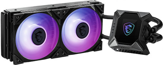 MPG CoreLiquid K240 V2 v2 Υδρόψυξη AIO CPU με 2 Ανεμιστήρες 120mm και ARGB Φωτισμό
