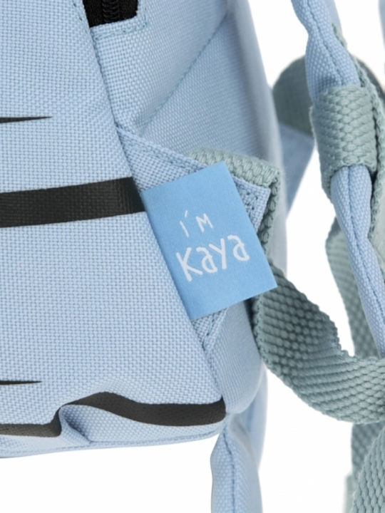 Laessig About Friends Zebra Kindergarten Backpack Light Blue 23.5 x 11.5 x 27.5cm