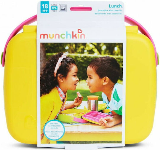 Munchkin Bento Box Plastic Kids Dinner Set Multicolour