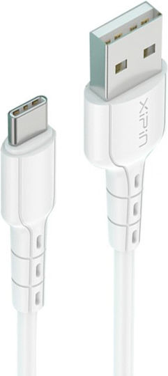 Xipin Xipin LX59 USB 2.0 Cable USB-C Male - USB-A 100W PD White 1m