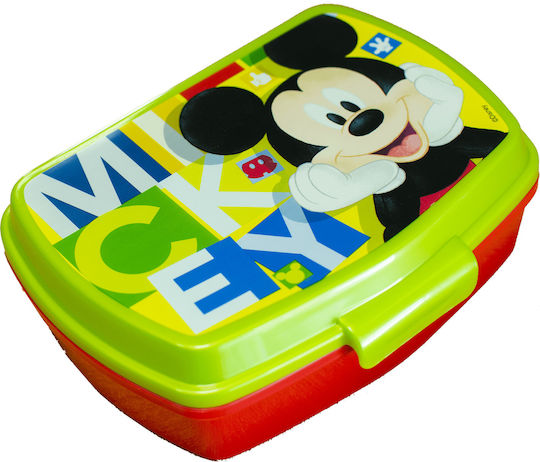 Stor Пластмасово детско контейнерче за храна Mickey Зелен x x 5.6cm