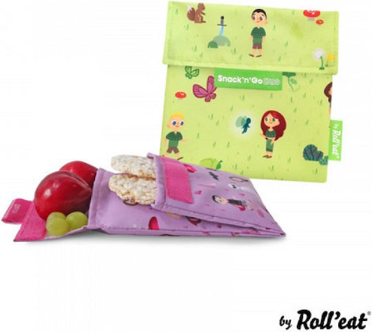 Snack n' Go Σχολική Θήκη Φαγητού Ροζ Μονόκεροι 16cm