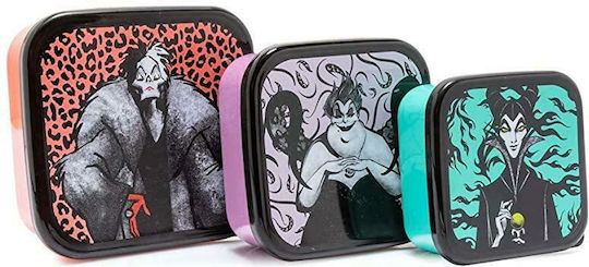 Funko DISNEY VILLAINS Plastik Kinder Lunchset Mehrfarbig 29.5 x 29.5 x 8.5cm