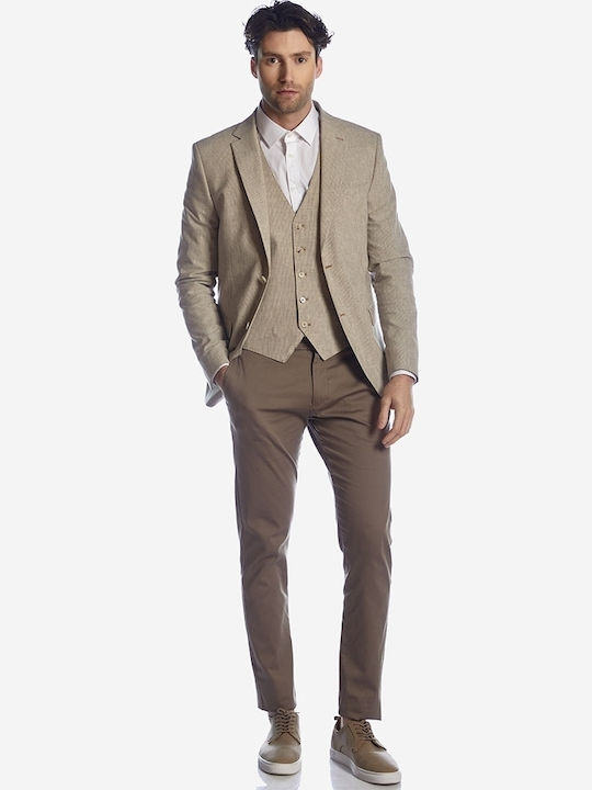 Παντελόνι Chino Ελαστικό σε Slim Εφαρμογή Cigar