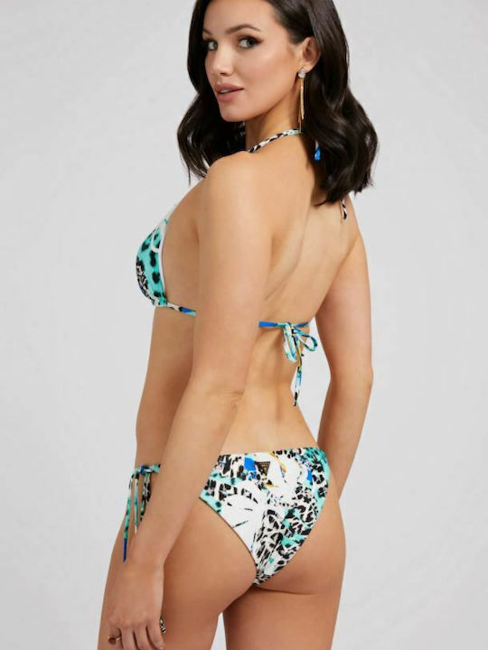 Bikini Slip with Ties Animal Print