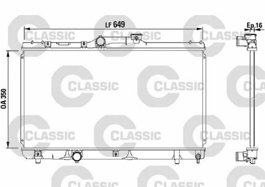 Valeo Car Water Radiator for Toyota Celica / Corolla
