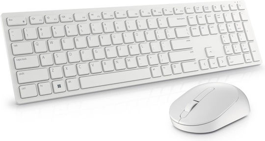 Dell KM5221W Ασύρματο Πληκτρολόγιο Ελληνικό Λευκό