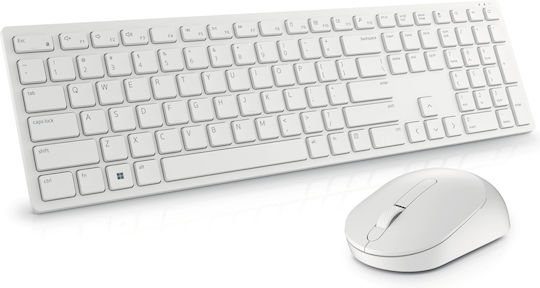 Dell KM5221W Wireless Keyboard & Mouse Set English US White