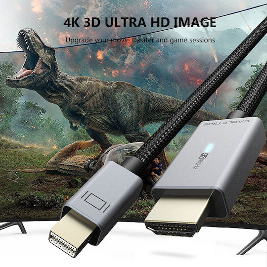 Cabletime Cable mini DisplayPort male - HDMI male 1.8m Μαύρο