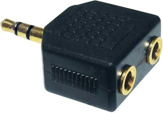 Muzik Μετατροπέας 3.5mm male σε 3.5mm 2x female 1τμχ 10-2043G