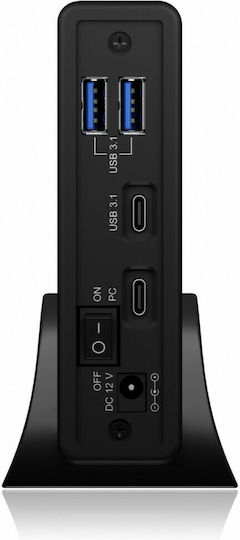 Icy Box Θήκη για Σκληρό Δίσκο 2.5" / 3.5" SATA III με σύνδεση USB 3.2 Type-C
