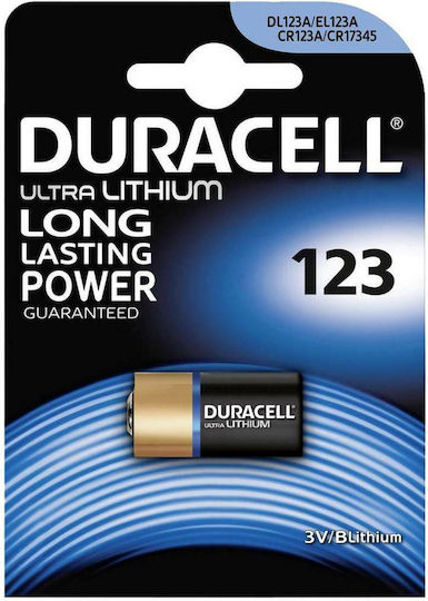 Duracell Ultra Μπαταρία Λιθίου CR123 3V Μιας Χρήσης (Long Life) 1τμχ