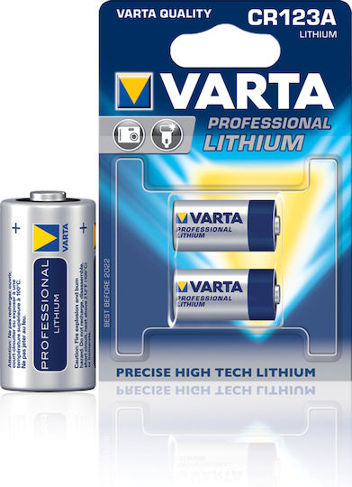 Varta Professional Lithium Μπαταρίες CR123 3V Μιας Χρήσης (Long Life) 2τμχ