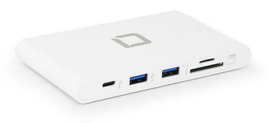 Dicota USB-C Docking Station με HDMI 4K PD Ethernet Λευκό (D31729)