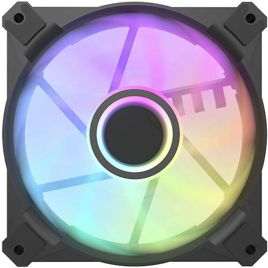 Darkflash Infinity 8 3in1 Case Fan 120mm (2000rpm / 62.18cfm) με RGB Φωτισμό και Σύνδεση 4-Pin PWM 3τμχ