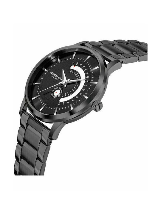 Kenneth Cole Uhr Batterie mit Schwarz Metallarmband