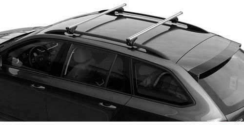 Nordrive Aluminum Car Roof Bars Yuro 108cm Universal 1991 for Cars with Factory Bars Set with Roof Rack Legs and Lock