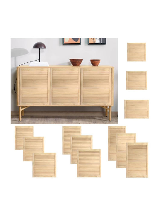 vidaXL Rectangular Bookcase Door made of Solid Wood Pine 69x39.4cm 151124 1pcs