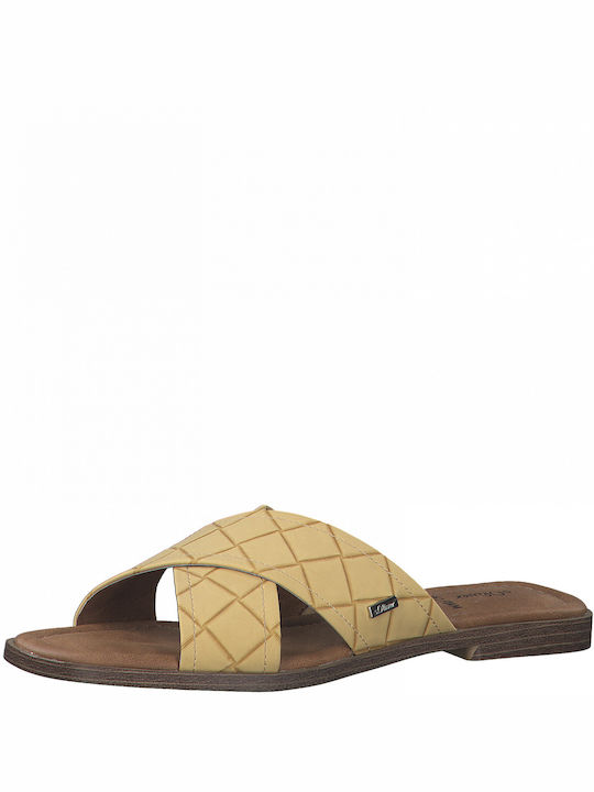 S.Oliver Women's Flat Sandals Anatomic In Yellow Colour