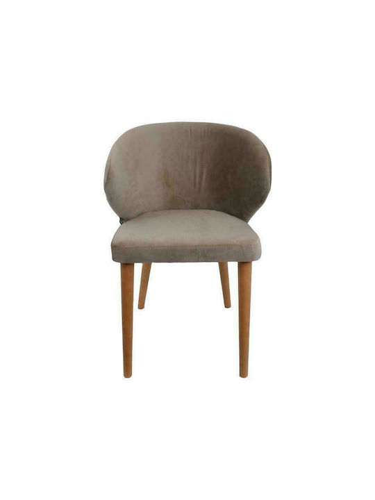 Nancy Dining Room Velvet Chair Sand 55x52x80cm