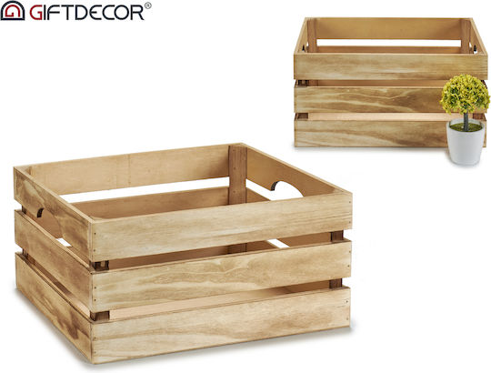 Gift Decor S3604860 Wooden Crate 36x18x26cm