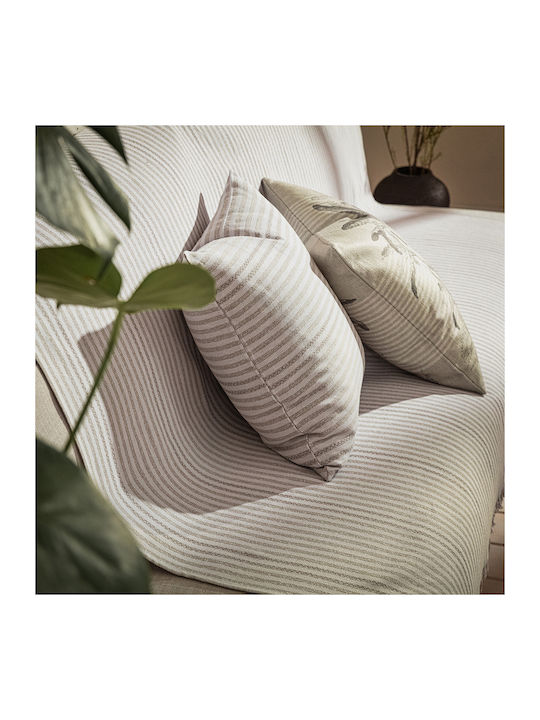 Gofis Home Lined 309 Armchair Throw Knitted 180x180cm 21 Sand