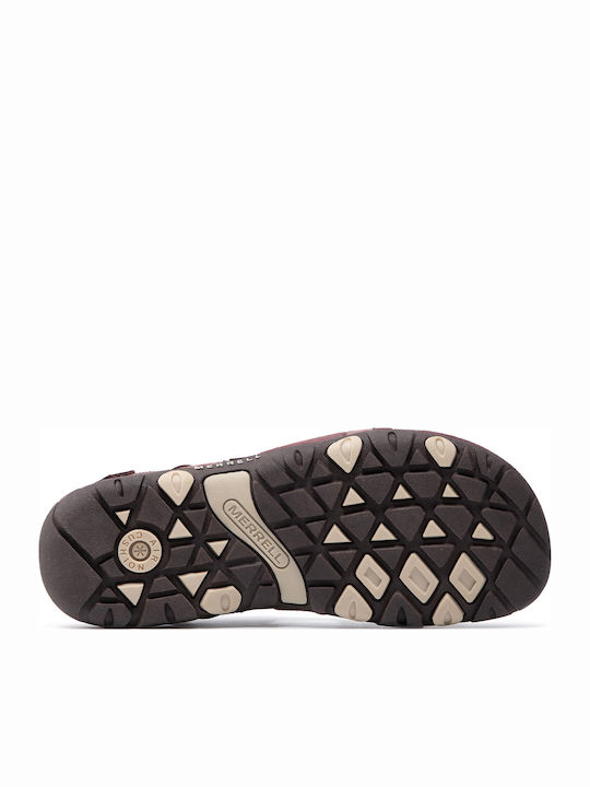 Sandspur Rose Convert Leather Women's Flat Sandals Sporty Marron