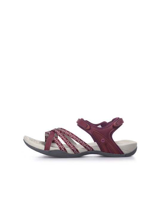 Hi-Tec Savanna II Damen Flache Sandalen Sportlich in Rot Farbe