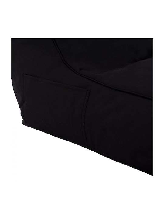 Pouf Liegestuhl Wasserdicht Tanea Schwarze 190x80x60cm