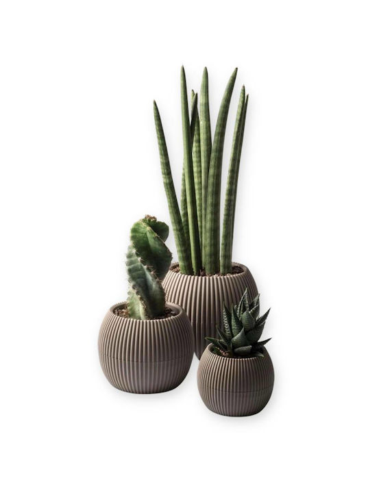 Viosarp Coral 363 Flower Pot 14.6x11.5cm Coffee No363