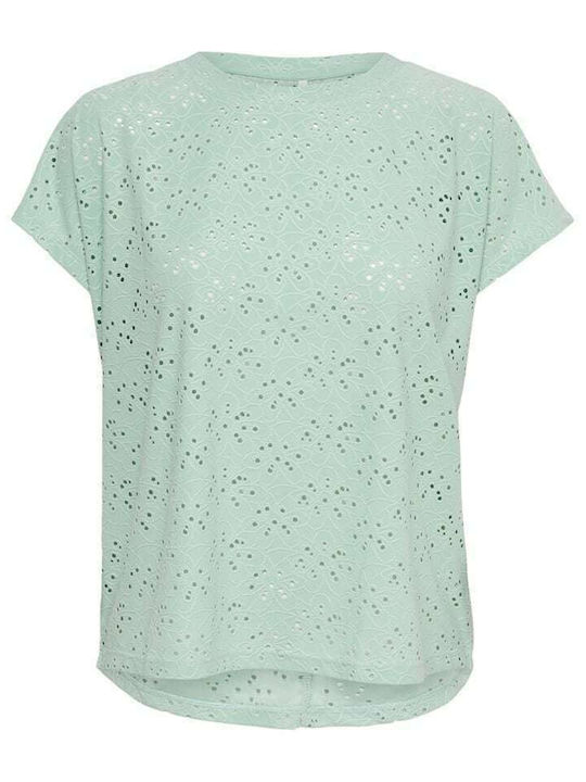 Only Damen Bluse Kurzärmelig Harbor Gray