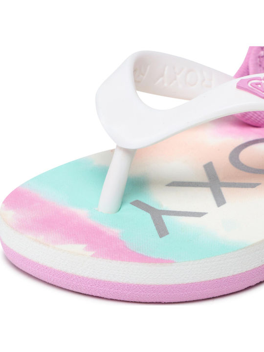Șlapi pentru copii Flip Flops Albe Tahiti