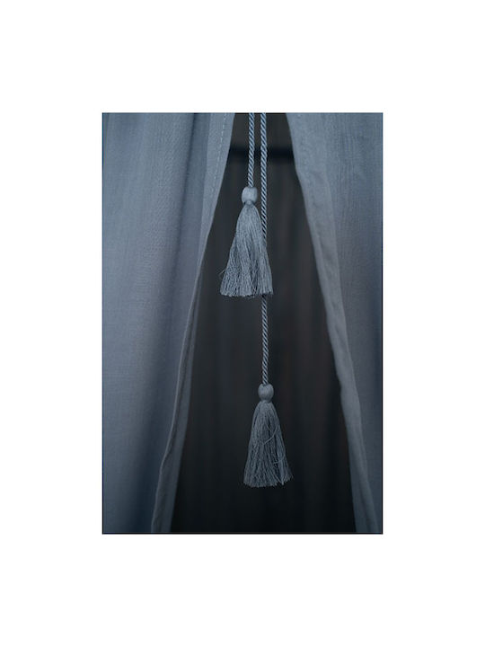 Little Dutch Mosquito Net Crib Pure Blue Cotton CA10100140 Blue 240cm