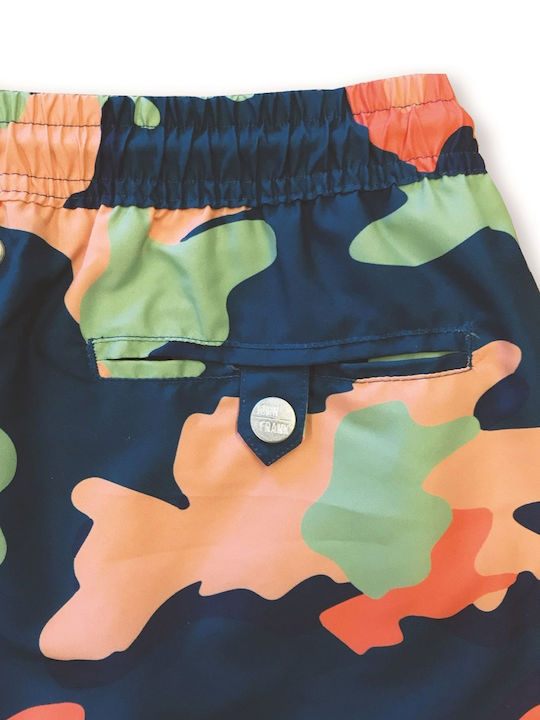 John Frank Kamo Men's Swimwear Shorts Multicolour with Patterns