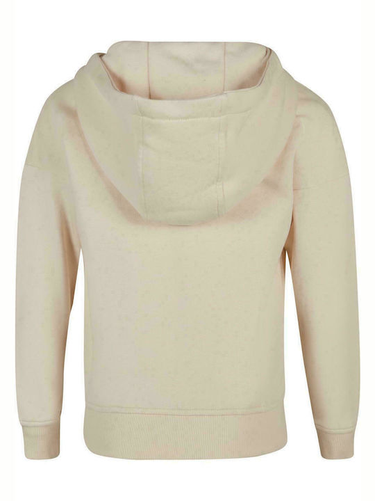 Urban Classics Boys Hooded Sweatshirt with Zipper White