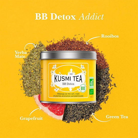 Kusmi Tea Tee BB Detox Grüner Tee, Mate & Kräuter 100gr 1Stück