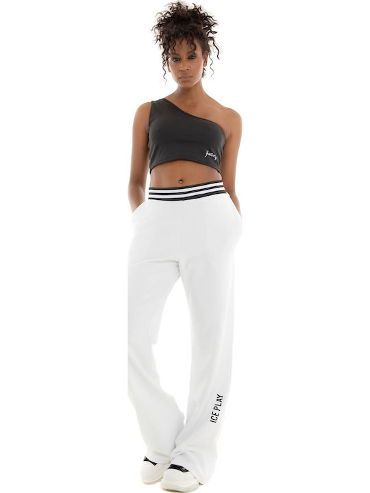 Women's Summer Crop Top with One Shoulder Black