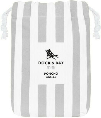 Dock & Bay Quickdry Bondi Παιδικό Πόντσο Θαλάσσης Γκρι 75 x 55εκ. με Θήκη Μεταφοράς