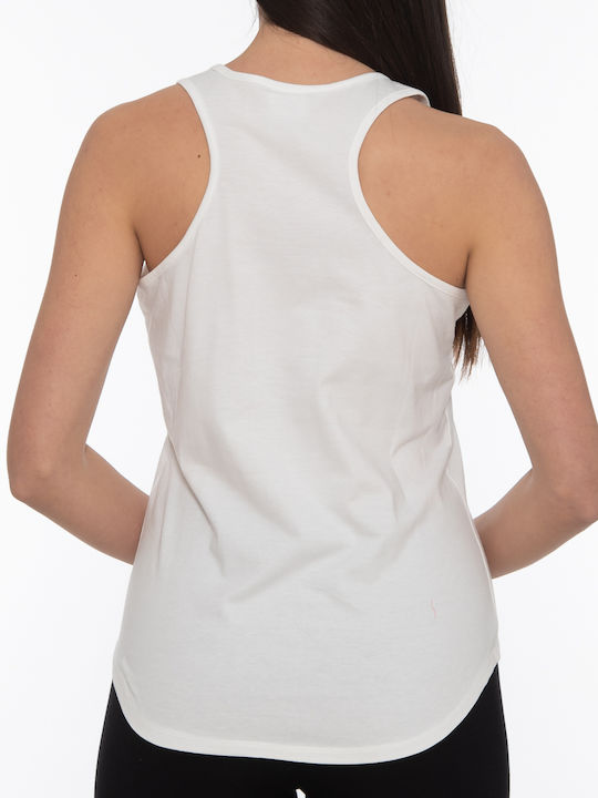 Russell Athletic Women's Summer Blouse Cotton Sleeveless White