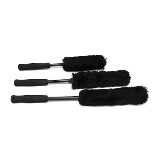 Maxshine Wool Βούρτσες Καθαρισμού για Ζάντες Αυτοκινήτου Σετ 15-20-25cm 3τμχ
