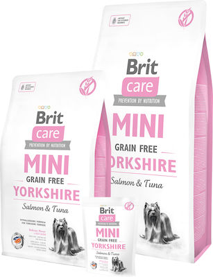 Brit Care Mini Grain Free Yorkshire 7kg Dry Food Grain Free for Adult Dogs of Small Breeds with Salmon and Tuna