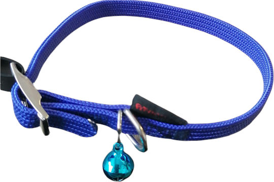 Pet Interest Stretch Line Cat Collar Blue