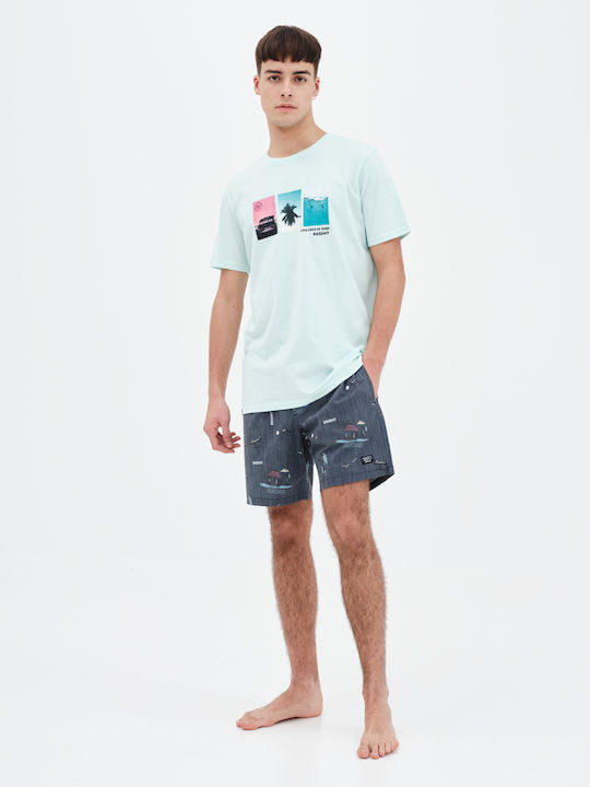 T-shirt Τιρκουάζ